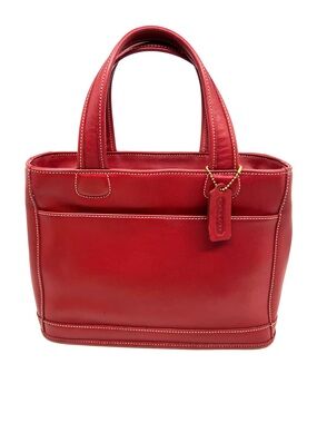 Vintage Coach 9303 Bleecker Satchel Red Glove Tanned Leather USA